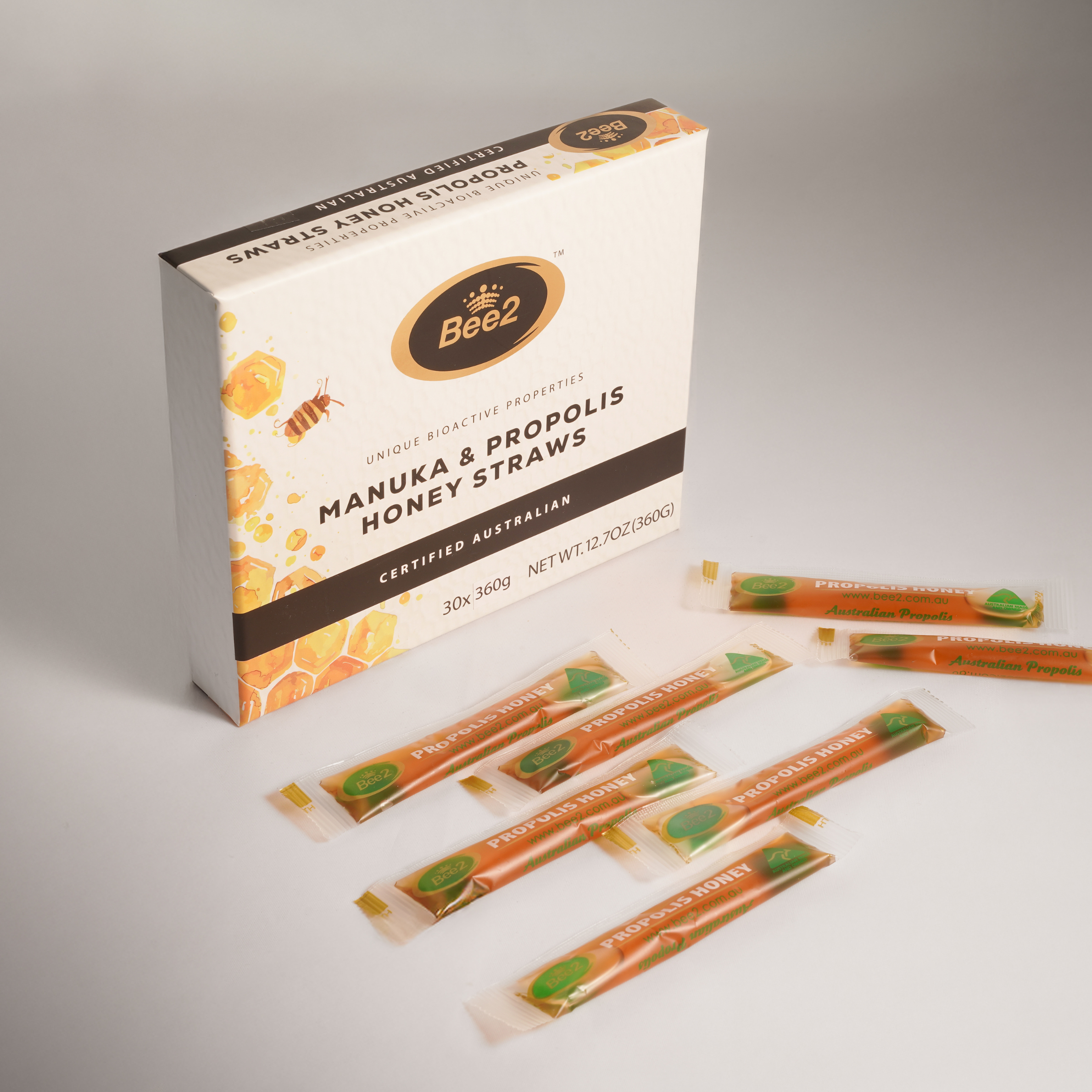 Propolis & Manuka Honey Straws (MGO300) 30 Straws