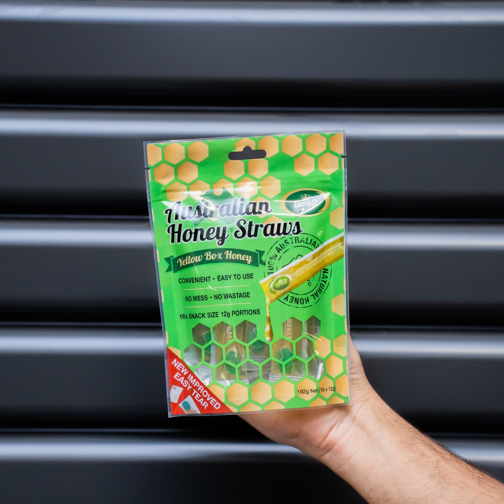 Bee2 Yellow Box Honey Straws