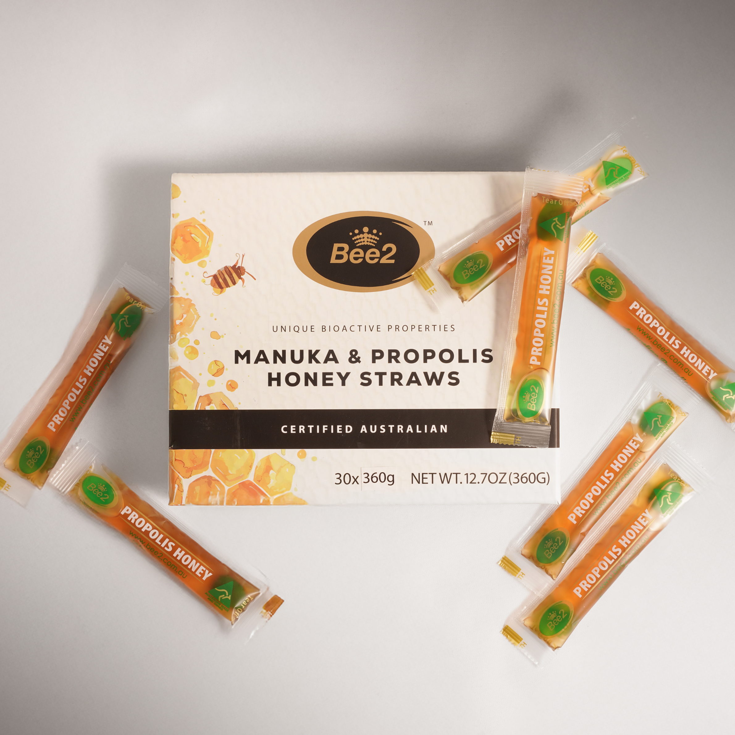 Propolis & Manuka Honey Straws (MGO300) 30 Straws