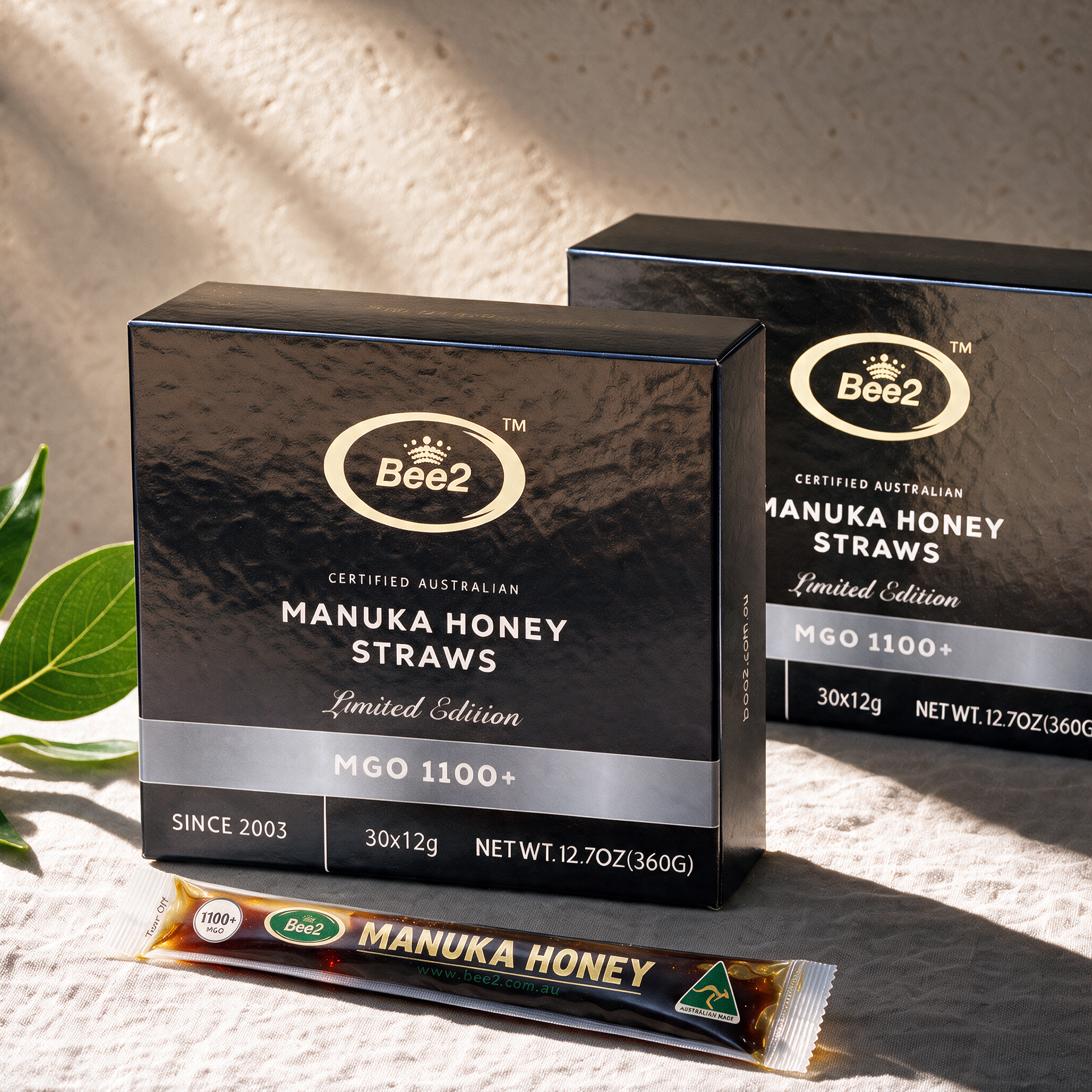 The Power Pair Bundle (2 x Boxes 1100+ MGO Honey Straws) 60 Straws